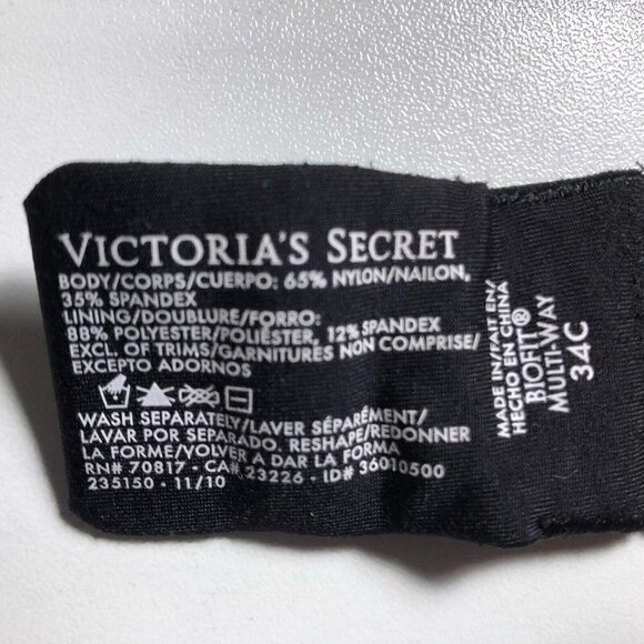 Victoria's Secret Leopard Print Push up Bra Size 34C #4112-1 - Picture 5 of 8